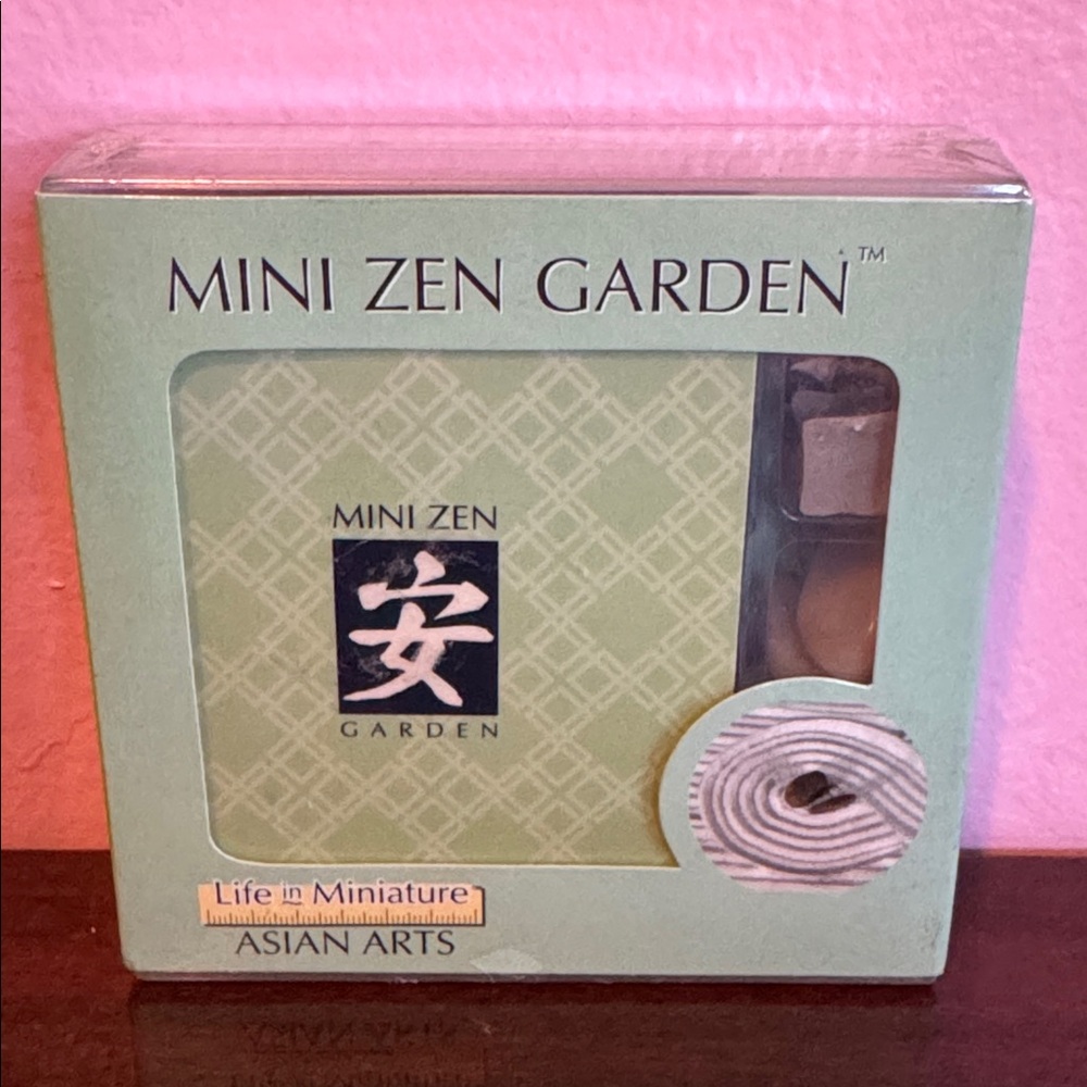 Mini Zen Garden Desktop Sand Garden Kit Meditation Office Desk Decor